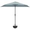 Pure Garden 9ft Half Umbrella, Dusty Green 50-LG1045B - alternate 4